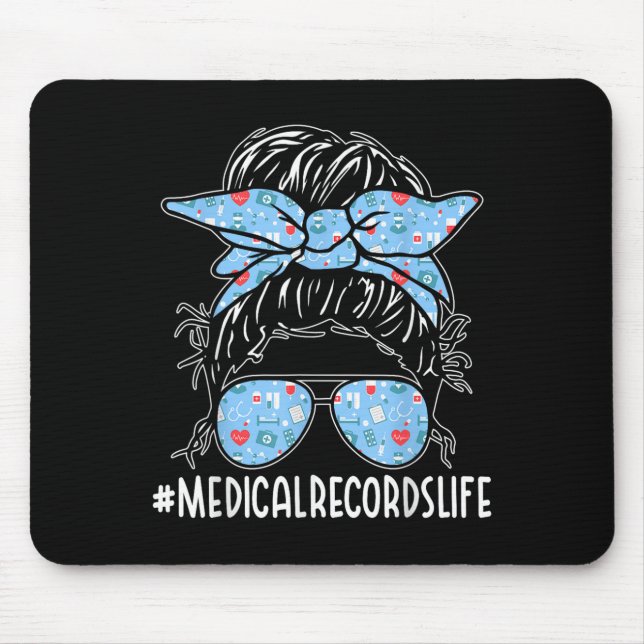 Medical Records Week Appreciation Women Messy Bun  Musmatta (Framsidan)