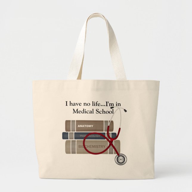 Medical Student Tote Bag Jumbo Tygkasse (Framsidan)