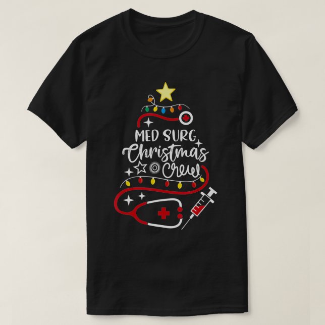 Medical Surgical Nurse Secretary Med Surg Christma T Shirt (Design framsida)