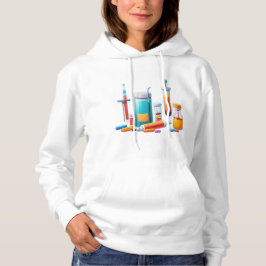 Medical Tools Cartoon Hoodie T Shirt