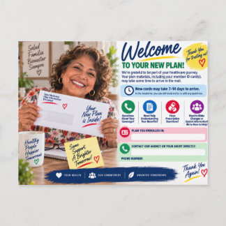 Medicare Agent Klientretention Postkort | NyPlan Vykort