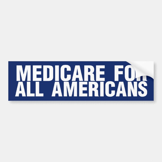 Medicare för alla amerikaner bildekal (Framsidan)