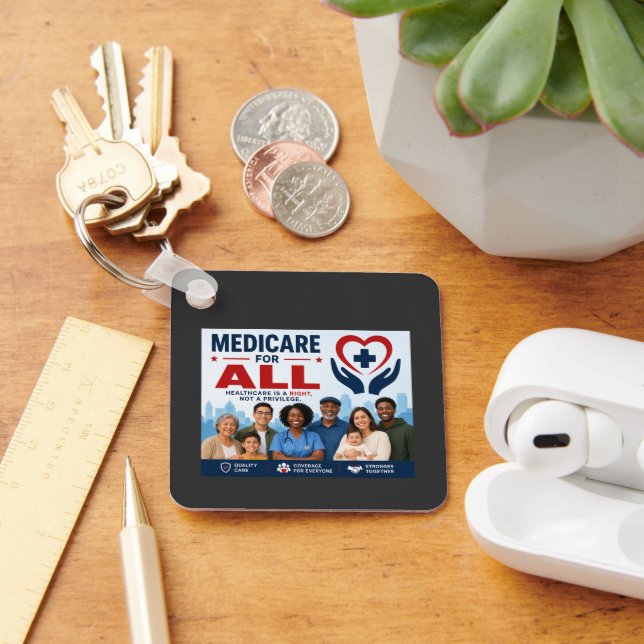 Medicare för alla nyckelring (Skrivbord)