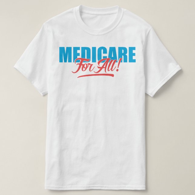 Medicare för alla tee shirt (Design framsida)