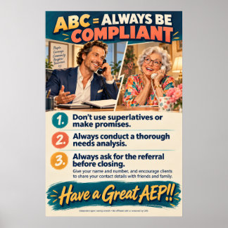 Medicare Försäljningsgolv Affisch ABC Var alltid K