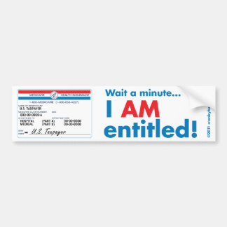 Medicare jag heter Bumper Sticker Bildekal