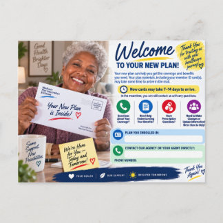 Medicare Ny Anmälningshälsning & Klientlojalitet Vykort