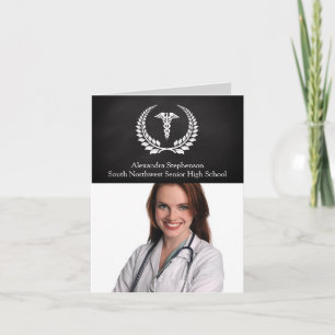 Mediccal Caduceus Laurel Inbjudan