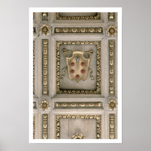 Medici vapensköld, från soffiten av kyrkan poster