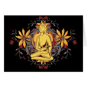 Medicin Buddha i meditation Hälsningskort