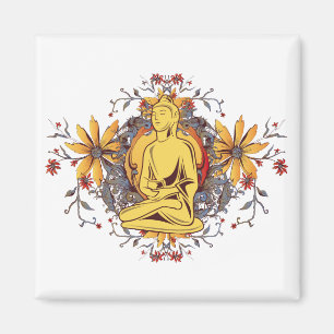 Medicin Buddha i meditation Magnet