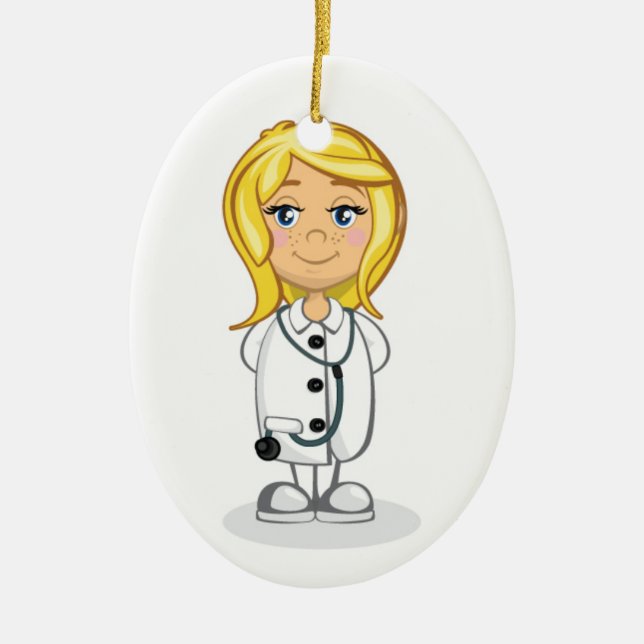 Medicin - Doktor - SRF Julgransprydnad Keramik (Framsidan)