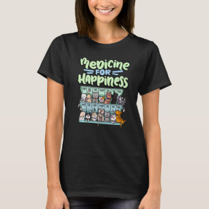 medicin för lyckapiller ask djur katt raser t shirt