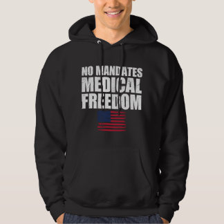 Medicin Frihet Tröja US Flagga Medicin Frihet Inga Hoodie