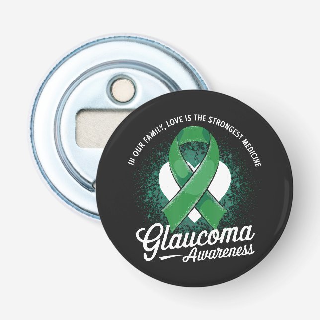 Medicin Glaukom Medvetenhet Flasköppnare (Framsidan)