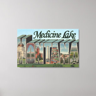 Medicin sjö, Montana Canvastryck
