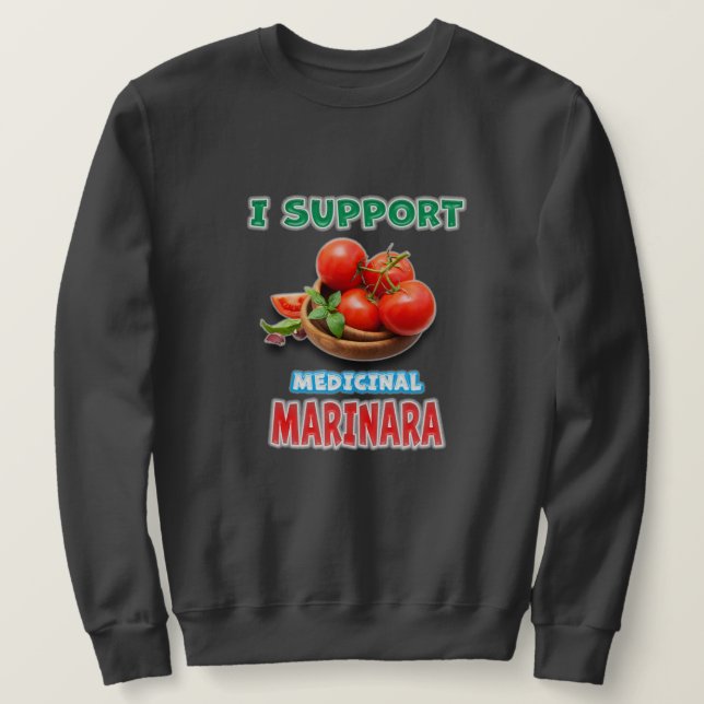 Medicinal Marinara Lång Ärmad Tröja (Design framsida)