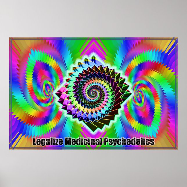  Medicinal Psychedelics Skriv ut Poster (Framsidan)