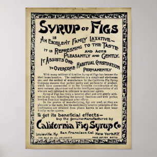 Medicinal tryck för vintage - sirap av Figs