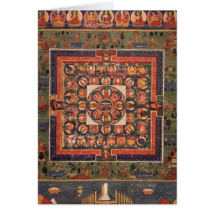 MedicinBuddha Mandala Hälsningskort