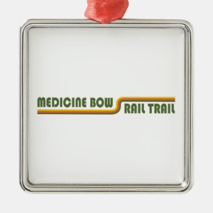 Medicine Bow Rail Trail Wyoming Julgransprydnad Metall