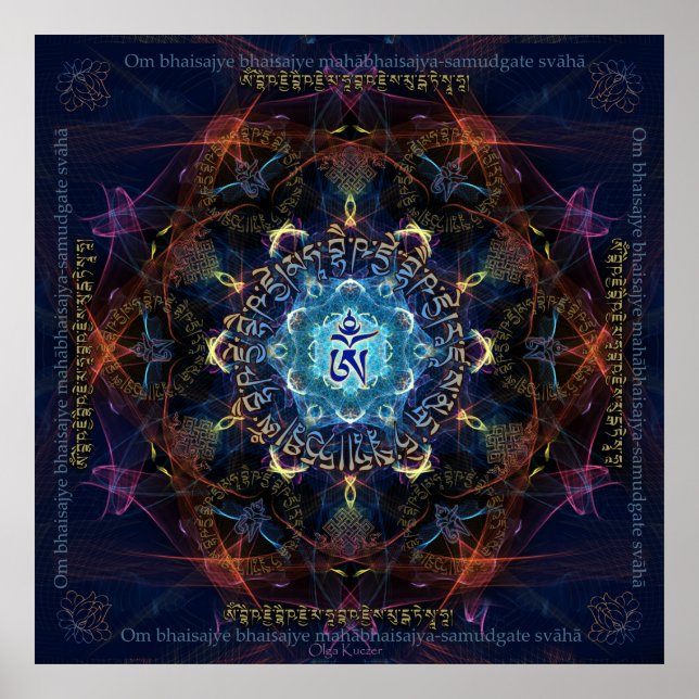 Medicine Buddha-Bhaisajyaguru Poster (Framsidan)
