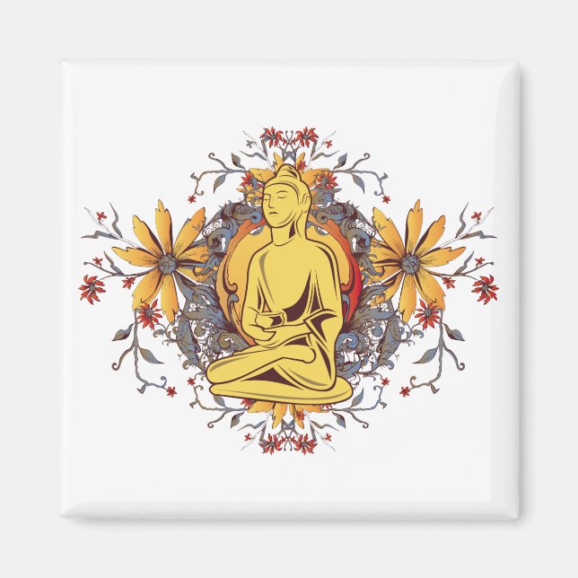 Medicine Buddha i Meditation Magnet (Framsidan)