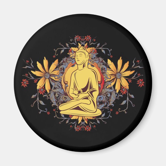 Medicine Buddha i Meditation Magnet (Framsidan)