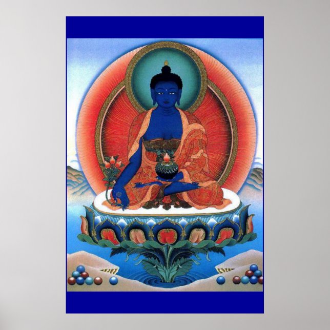Medicine Buddha Poster (Framsidan)