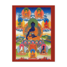 Medicine Buddha Tibets buddhist Altar Card
