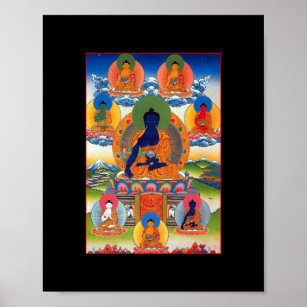 Medicine Buddha Tibets buddhist Art Poster
