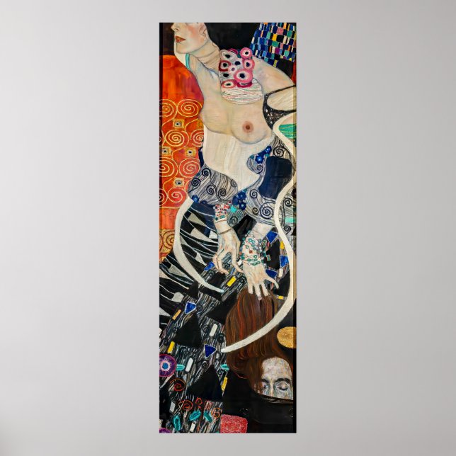 Medicine - Gustav Klimt (AI Färg Reconstruction) Poster (Framsidan)