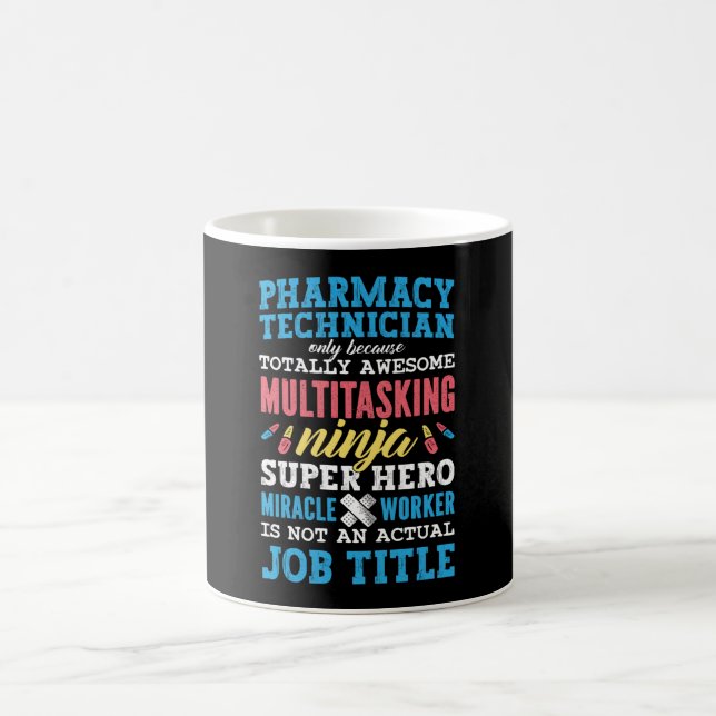 Medicine Hero Pharmacy Technician Tech Pharmaci Kaffemugg (Center)