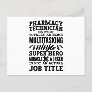 Medicine Hero Tech Pharmaci Pharmcian Vykort