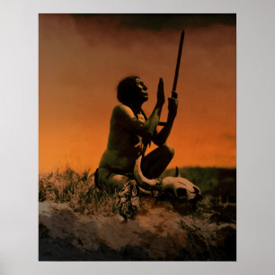 Medicine Man ~ after Edward S. Curtis Poster