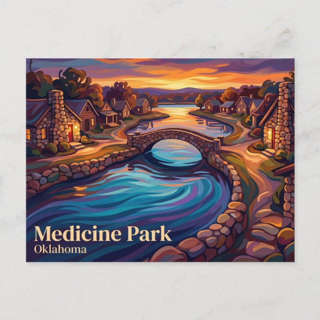 Medicine Park USA Vykort (Framsida)
