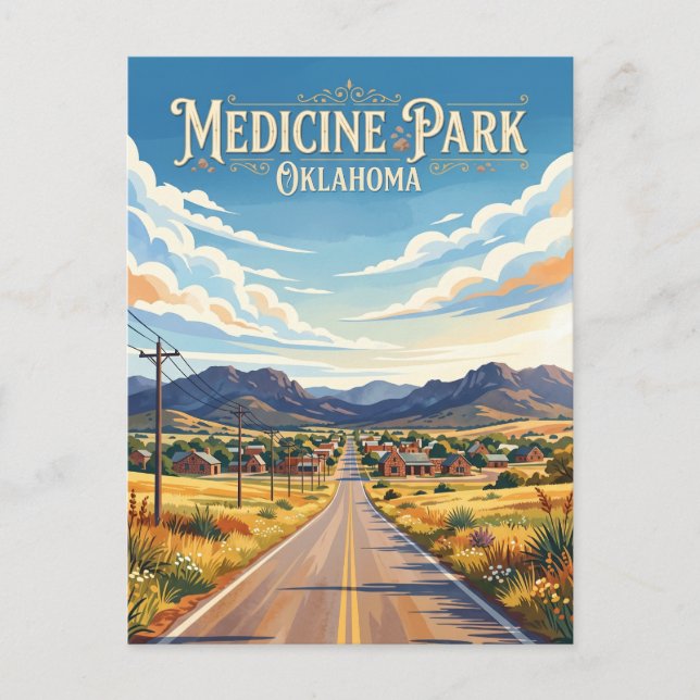 Medicine Park USA Vykort (Framsida)