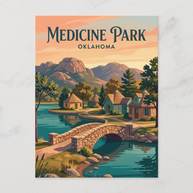 Medicine Park USA Vykort (Framsida)