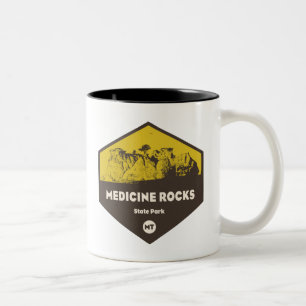 Medicine Sten State Park Montana Två-Tonad Mugg