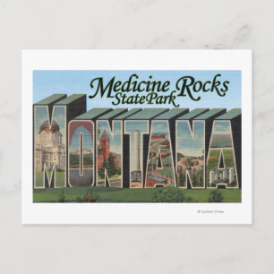 Medicine Sten State Park Montana Vykort