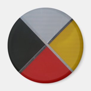 Medicine Wheel 2 tums Round Magnet