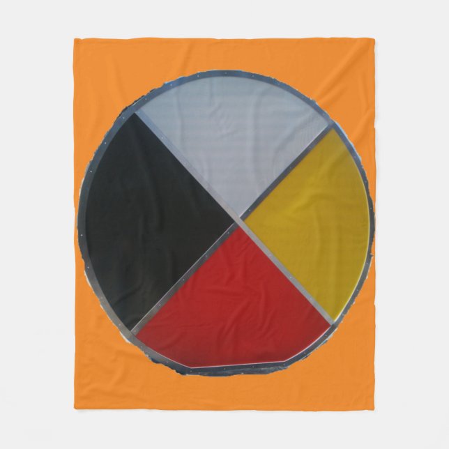Medicine Wheel Fleece Blanket (Framsidan)