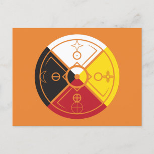 Medicine Wheel Helig Ring Vykort