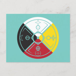 Medicine Wheel: Helig Ring Vykort