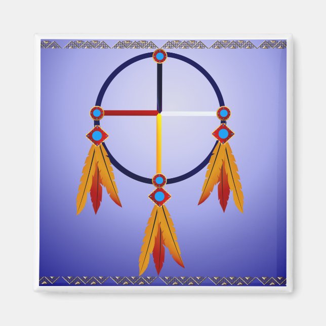 Medicine Wheel Magnet (Framsidan)