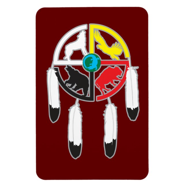Medicine Wheel Magnet (Vertikal)