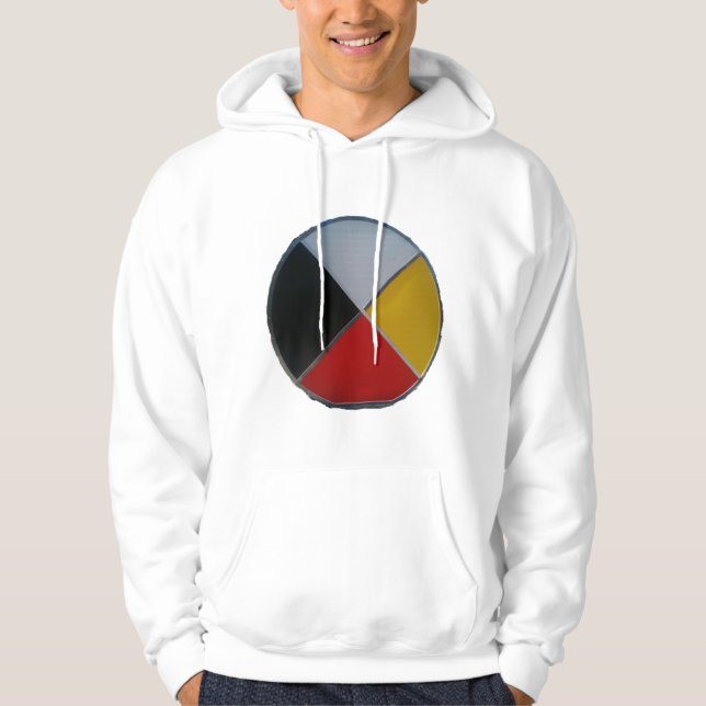 Medicine Wheel Manar Basic Hooded Sweatshirt (Framsida)