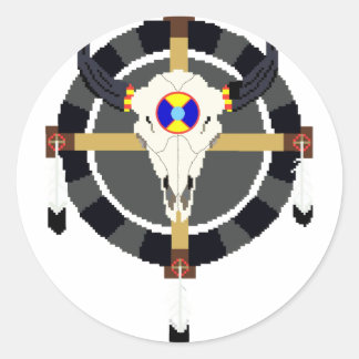 MEDICINE WHEEL RUNT KLISTERMÄRKE