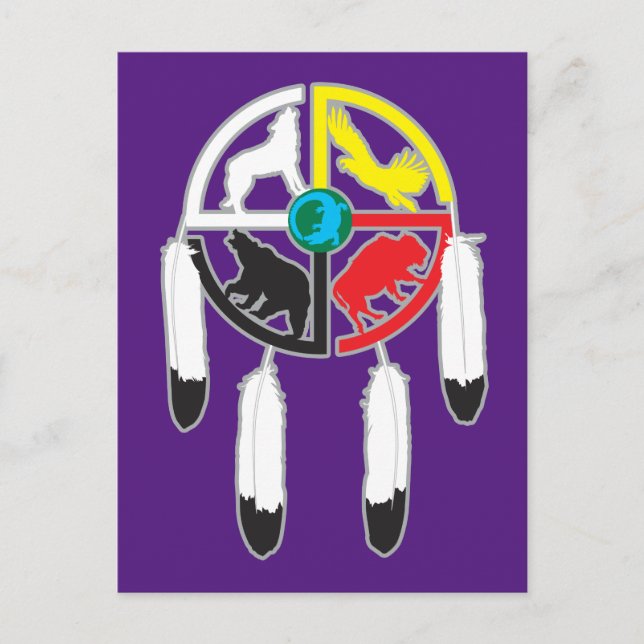 Medicine Wheel Vykort (Framsida)