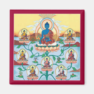 Medicinen Buddhas för MAGNET 8 - kvadrera magnete